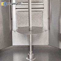 Machine à shawarma au gaz commerciale à 4 brûleurs, rotation automatique, en acier inoxydable, équipement de grillade pour gyros, doner kebab, poulet et viande
