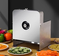 Utilisation commerciale professionnelle manuelle et électrique trancheuse de fruits coupe-légumes découpeuse de pommes de terre en acier inoxydable