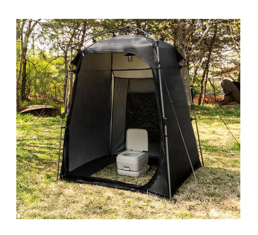 Tenda toilet luar ruangan, tenda mandi outdoor portabel otomatis berkemah