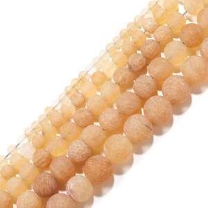 Perles rondes en forme de pastèque, givrées naturellement, pour la fabrication de bracelets, 10mm, perles dispersées, composants de bijoux - Product Image 2