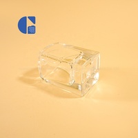 Flacon de parfum en verre transparent carré de luxe de 50 ml, col à vis de 14 mm, flacon de parfum de 100 ml pour emballage cosmétique