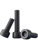 Vis à tête ronde en acier au carbone de classe 4 haute résistance, oxyde noir, revêtement en zinc, filetage métrique DIN ISO, fabricant OEM