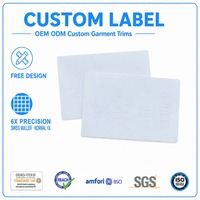 Étiquette principale tissée personnalisée avec support d'illustration, panneau de logo pour vêtements, pour les propriétaires de marques, marquage des doublures, pour les producteurs et les comptes de gros