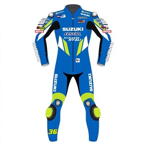 Traje de Motociclismo Joan Mir MotoCP Zuzuki de Una Pieza, Transpirable, Resistente al Viento, para Adultos, Profesional, con Protección de Nivel 2 CE - Product Image 1