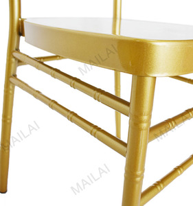 Etkinlikler ve Parti Dekorasyonu için Daha Uygun Fiyatlı Ziyafet Chiavari Metal Düğün Sandalyesi - Product Image 5