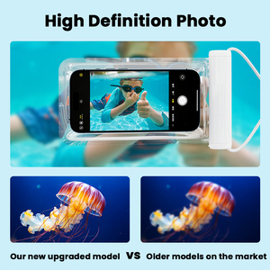 Universal Clear TPU ABS Double Underwater <strong>Mobile</strong> Phone Cover <strong>Bags</strong> Swimming <strong>Bags</strong> Waterproof Cell Phone Pouch Dry <strong>Bag</strong> - Product Image 3