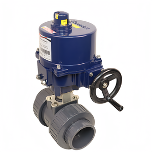 Vanne à boisseau sphérique motorisée en plastique pour eau, compatible UPVC/CPVC/PVC, AC220 - Product Image 1