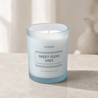 Bougie parfumée artisanale à l'odeur longue durée avec étiquette personnalisable, bougie parfumée de luxe avec boîte cadeau