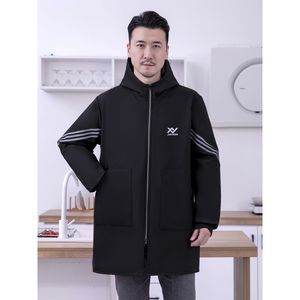 Delantales de Cocina Personalizados de Tela Impermeable, Delantal de Cocina con Cuello para Hombre, Delantales de Cocina Negros <span class=keywords><strong>Mexicanos</strong></span> para Restaurante - Product Image 1