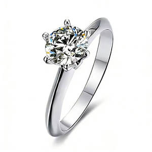 Bagues imperméables non ternissables de bonne qualité, plaquées or 14k 18k PVD, en acier inoxydable 316L, avec zircon, pour femmes - Product Image 1