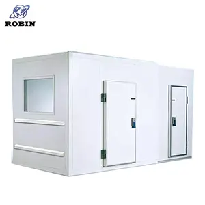 10 tons cold room with insulated wall panel hinged door for tuna chicken