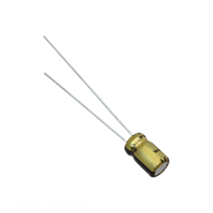 ตัวเก็บประจุแบบ Through Hole CAP ALUM รุ่น USW1V100MDD ของแท้ 10 ยูเอฟ 20% 35 โวลต์ แบบขาเสียบ - Product Image 1