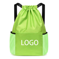 Sac à cordon promotionnel personnalisé avec logo imprimé, en tissu à séchage rapide, vente en gros pour la gym, le basketball et le marathon