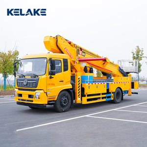 Camions d'opération en hauteur personnalisés de 21 m, Isuzu Double Cabine, nacelle élévatrice télescopique de 10 m à 56 m avec alarme de toit de cabine - Product Image 5