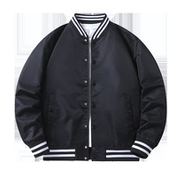 Veste d'uniforme de baseball à insertion de couleur pour hommes et femmes Veste de travail à la mode Ins élégante pour le style pilote américain du printemps et de l'automne