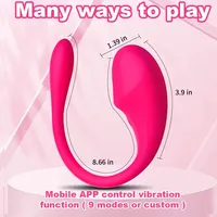 Vibradores de Bolas Vaginales con Control Bluetooth por APP, Vibrador de Clítoris y Punto G para Usar con Ropa Interior, Juguetes Sexuales para Mujeres