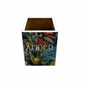 กล่องดินสอไม้สไตล์อินเดียศิลปะพื้นบ้านพิมพ์ดิจิตอลดีไซน์ทันสมัยทันสมัยทันสมัย - Product Image 4