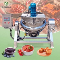 Marmite de cuisson électrique chauffée à l'eau, inclinable, 300L 50L, avec double mélangeur, chaudière, cuiseur vapeur et hachoir, Atau Philippines