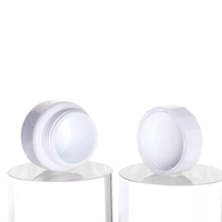 Pots cosmétiques miniatures de luxe en plastique recyclé 3g 5g 8g 10g 15g, pots à gel UV personnalisés blancs avec couvercle antidérapant