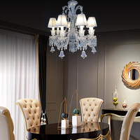 Lampu Gantung Kristal LED Modern Desain Khusus untuk Dekorasi Interior Ruang Tamu Ruang Makan Vila