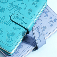 Carnet à couverture rigide personnalisable avec logo, en cuir PU gaufré et tissu, 100 feuilles, formats A5, A6, A7, fermeture magnétique, cadeau