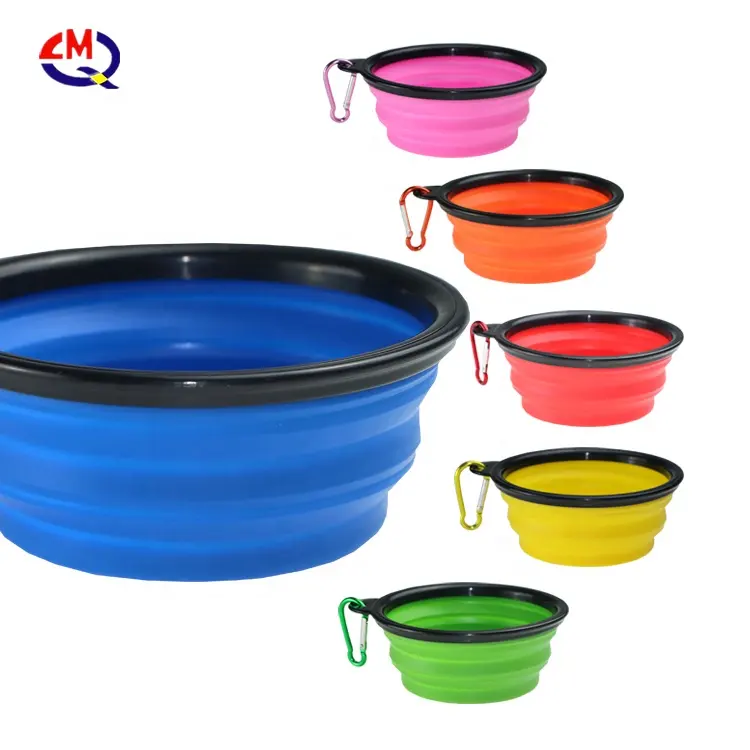 Best Selling Products Collapsible Silicone Dog Bowl Dog for Dog Water Bottle foldable silicone pet bowls