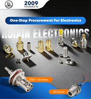 Adaptador Coaxial RF SMA Hembra Recto a F Hembra