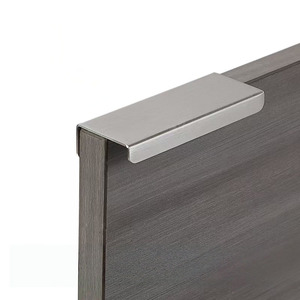 Hot Sale Solid 304 Stainless Steel Conceal Handle Brushed Silver Kitchen Cabinet Hidden Handles Concealed Drawer Pulls - Product Image 1