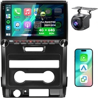 Autoradio Android 15 de 10,1 pouces pour Ford F150 2009-2014 avec CarPlay sans fil, Android Auto, navigation GPS, OBD2 et caméra de recul