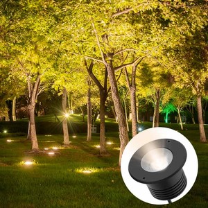 Lumière décorative encastrée pour aménagement paysager, IP67, acier inoxydable 316, verre trempé, DC12V, personnalisable - Product Image 1