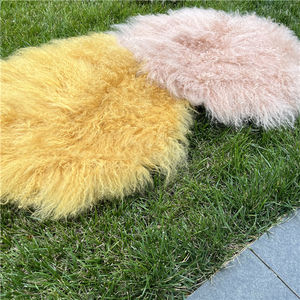 Manta de Piel de Oveja Natural para Sofá, Ideal para Fotografía de Bebés - Product Image 5