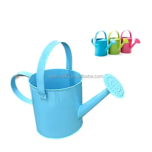 Lattine per acqua da giardino da 1.5 litri annaffiatoio in metallo zincato con rivestimento in polvere antiruggine per piante per bambini da interno ed esterno senza coperchio