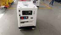 KT KT-12GFP 2-Zylinder 15kVA 12kW 3-Phasen Dieselgenerator Tragbar Klein Leise mit CE-Zertifizierung und Schalldämpfendem Gehäuse