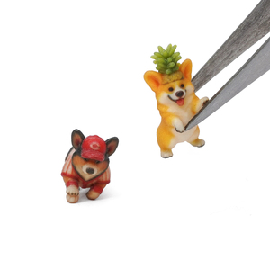 Decoración de Resina con Diseño de Corgi, Béisbol y Frutas, Linda Decoración para el Hogar y el Jardín - Product Image 4