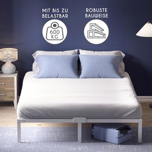 Base de Cama Metálica Moderna para Hospital con Láminas de Acero - Diseño Desmontable, Portátil, Duradera, Resistente, Fácil de Montar, con Espacio de Almacenamiento - Product Image 3