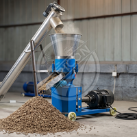 Machine à granulés à matrice plate haute capacité pour moteur diesel/essence, avec moteur en cuivre pur, protection contre la surchauffe et taille de granulés personnalisable