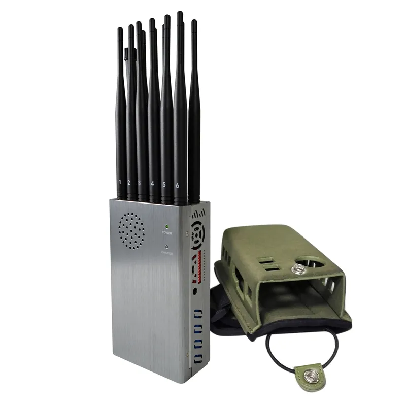 Portable Handheld 12 Antennas GSM 2G 3G 4G 5G GPS WIFI RF Signal Detector Device With Nylon Case