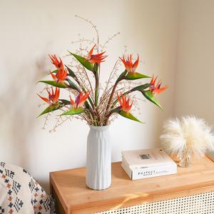 Fleur artificielle de l'oiseau de paradis au toucher réaliste pour la décoration de table d'hôtel, de <span class=keywords><strong>restaurant</strong></span>, de bureau, plante tropicale Strelitzia pour la décoration d'événements - Product Image 2