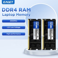EAGET P40N-5 Vente en gros d'usine DDR4 2 paquets 8 Go 16 Go pour ordinateur portable RAM DDR4 1,2 V Basse tension Sodimm Mémoire RAM pour ordinateur portable 2666 MHz
