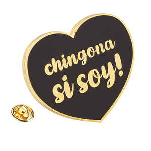 Tùy Chỉnh Vàng-Cắt Đen Tim Ve Áo <span class=keywords><strong>Pin</strong></span> Cảm hứng Hình Trái Tim Men Ve Áo <span class=keywords><strong>Pin</strong></span> Phong Cách Trái Tim Màu Đen Ve Áo <span class=keywords><strong>Pin</strong></span> - Product Image 1