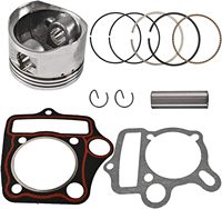 Pièces de moteur 52.4mm Cylindre Big Bore Kits avec joints et jeu de pistons pour 4 temps Coolster ATV 110cc Pit Quad Dirt Bike
