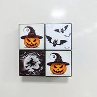 Aimant de réfrigérateur LED rechargeable avec logo personnalisé, cadeau promotionnel d'Halloween, vente en gros