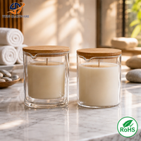 Vela Aromática de Lujo 2 en 1 con Aceite de Masaje, Hecha a Mano con Cera de Soya 100% Natural, con Boquilla, en Frasco de Regalo con Logotipo Personalizado