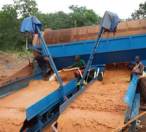 Zimbabwe เครื่องล้างเพชรสีทองสำหรับโรงงานล้างทองมีการฟื้นตัวสูงหน้าจอมือถือแบบ Trommel - Product Image 6