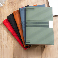Ensemble cadeau de carnet personnalisé de haute qualité avec logo, boîte cadeau bleue imprimée en sérigraphie - Ensemble promotionnel d'entreprise pour