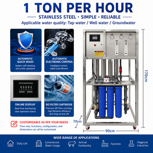 Système d'osmose inverse industriel avec acier inoxydable 304, filtre 1000 LPH pour station d'eau - Product Image 2