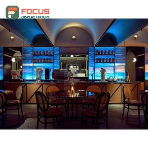 เคาน์เตอร์บริการคาเฟ่แบบรวม  ผิวลามิเนตไม้  โซนรับสินค้าสำหรับลูกค้า เคาน์เตอร์บริการหน้าร้าน - Product Image 1