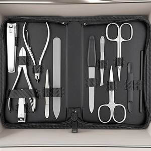 High Quality 3 in 1 Durable Adult Grooming Kits <b>Nail</b> Care Kit Scissors Metal Case Manicure Pedicure <b>Set</b> Perfect Gift <b>Set</b> - Product Image 2