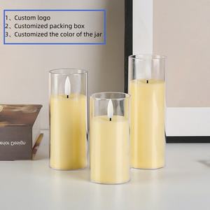 Barattolo di Lusso per Candele da 210ml 330ml 400ml 500ml <span class=keywords><strong>Portacandele</strong></span> in <span class=keywords><strong>Vetro</strong></span> Barattoli Vuoti per Candele - Product Image 2