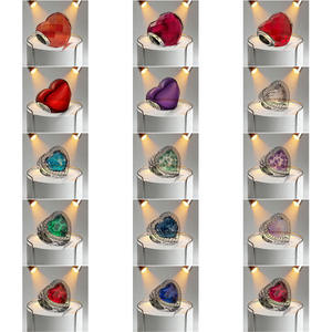 <span class=keywords><strong>Pulsera</strong></span> de Plata Pura 925 - Cuentas de Piedras Preciosas con Corte en Forma de Corazón - Cuentas de Vidrio - Piedra Ojo de Gato en Forma de Corazón - Set de Abalorios para DIY - Product Image 2